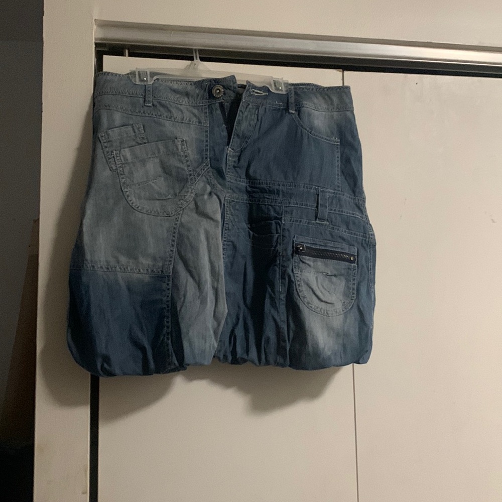 Blue, jean skirt